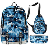 Cook 3D DigitalPrinting Backpack 3pcs Set Waterproof Schoolbags
