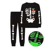 1-8T Kid Baby Boy Halloween Luminous Pajamas Suits 2 Pcs Set