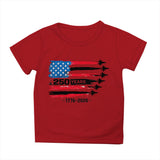 Kid Girl Boy 250th Anniversary Independence Day Printed Comfortable Casual T-Shirt