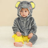 3M-5T Infant Baby Flannel Animal Autumn Winter Cartoon Climbing Suit Pajamas