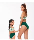 Family Matching Parent-child Split High Waist Bikini Swimsuit
