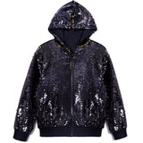 1-12T Kid Baby Boy Girl Fashion Flip Sequins Design Halloween Party Coats Jacket