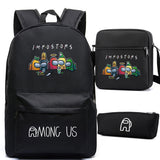 Among Us Space Kill 3pcs Set Student Schoolbag Backpack