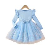 2-8T Kid Baby Girl Casual Mesh Puffy Princess Dresses
