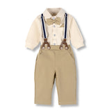 Baby Boys Spring Baptism Onesie 3 Pcs Set