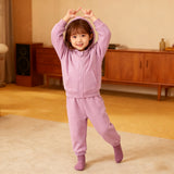 1-10T Kid Baby Boy Girl Autumn Winter Sports Velvet Warm Suit 2 Pcs Set