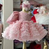 Kid Girl Princess Sequined Tutu Catwalk Dresses