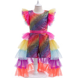 Kid Girl Carnival Halloween Veil Dresses