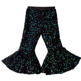 3M-6T Kid Baby Girls Fashion Stretch Sequins Flared Pants