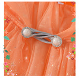 Children's Halloween Cloak Cloak Foreign Trade Children's Orange Pumpkin Broom Cartoon