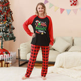 Family Matching Parent-child Christmas Loungewear Plaid  Printed Pajamas