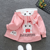 Children's Clothing Girls Coat Hooded Cartoon Trench Coat Older Children Boys Spring Coat Jacket Cardigan