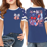 Kid Boy Girl USA Independence Day 250th Anniversary Loose Casual T-shirt Top