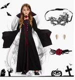 Halloween Children's Witch Costume Cross-border Cosplay Cos Vampire Stage Performance Costume