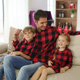Family Matching Christmas Parent-child Plaid Pajamas