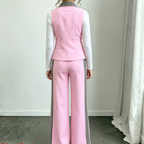 Girls' Fashion Suit, Foreign Suit, Vest, Jacket and Trousers Two-piece Suit