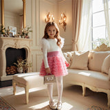 1-6Y Kid Baby Girls Princess Gauze Mesh Long Sleeve 2 Pcs/Set