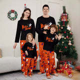 Family Matching Parent-child Halloween Pajamas Long-sleeved  Little Devil Eyes 2 Pcs Set