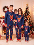 Family Matching Christmas Autumn Winter Parent-child Elk Contrasting Pajamas