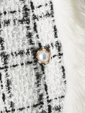 Plaid Wool Coat, New Winter Children's Warm Little Xiang Plush Coat