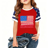 Kid Boy Girl USA Independence Day 250th Anniversary Casual  Loose T-Shirt Top