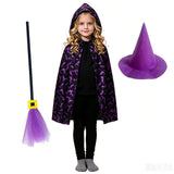 Kid Adult Halloween Hooded Cape Holiday Show Up