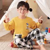 Kid Baby Boy Cartoon Spring Autumn Long Sleeved Pure Cotton Pajamas