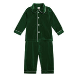 0-12T Kid Baby Boy Girl Golden Velvet Long Sleeve Homewear Pajamas