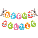 Easter Party Decoration Props Flag Banner Flower Egg Rabbit Holiday Props