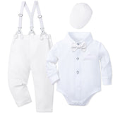 Baby Boys Spring Baptism Onesie 3 Pcs Set