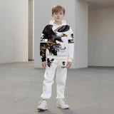 Children's Hooded Sweater Set Children's Casual Set