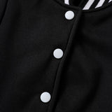 Kids INS Girls Baseball Jacket - Casual Sports School Uniform