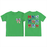 Kid Boy Girl USA Independence Day Printed Crew Neck Short Sleeve T-Shirt