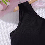5-14T Kid Girl Summer Fashion Gradual Sling Vest Elastic Waist 2 Pcs Set