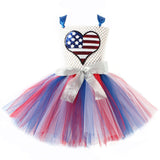 American Independence Day Kid Girl American Flag Tutu Dresses