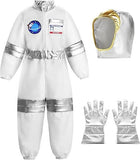 Kid Boy Girl Halloween Cosplay Costumes Astronaut Holiday Party Suits 4 Pcs Set
