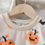 Halloween Leisure Kid Baby Boy Long-sleeved Suit 2 Pcs Sets