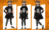 AOTHSO Halloween Girls Luminous Skeleton Children's Costume Ballet Skirt Dress