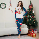 Family Matching Ins Parent-child Christmas Deer Print Home Pajamas