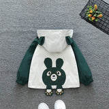 Children's Coat Color Matching Cartoon Jacket Top Boys Weaving Children's Clothing