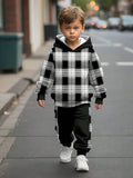 New Handsome Comfortable Casual Fashion Simple Hooded Sweater Trousers Suit