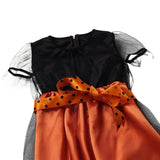 1-12T Kid Baby Girl Halloween Witch Cosplay Costume 3 Pcs Set