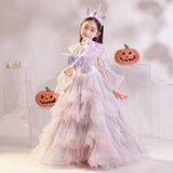 1-12T Halloween Kid Baby Girl Sequined Princess Performance Dresses