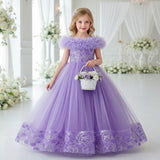 New Children's Dress Princess Dress Birthday Dress Small Host Performance