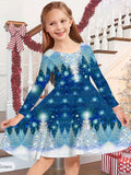 Girls Dress Romantic Color Playful Cartoon Cute Girls Dress