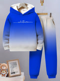 New Trendy Children's Fashion Casual Spider Hooded Sweatshirt Two-piece Set
