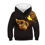 Children's Long-sleeved Hooded Pullover Sweater Trendy Children's Pullover Top
