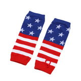 Kid Stars Stripes Long Socks Pentagram Gloves Independence Day