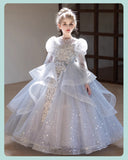 Girls Dress Birthday French Light Luxury Niche Host Girl