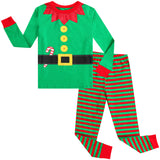 2-12T Kid Halloween Boys Glow Skeleton Pajamas 2 Pcs Set